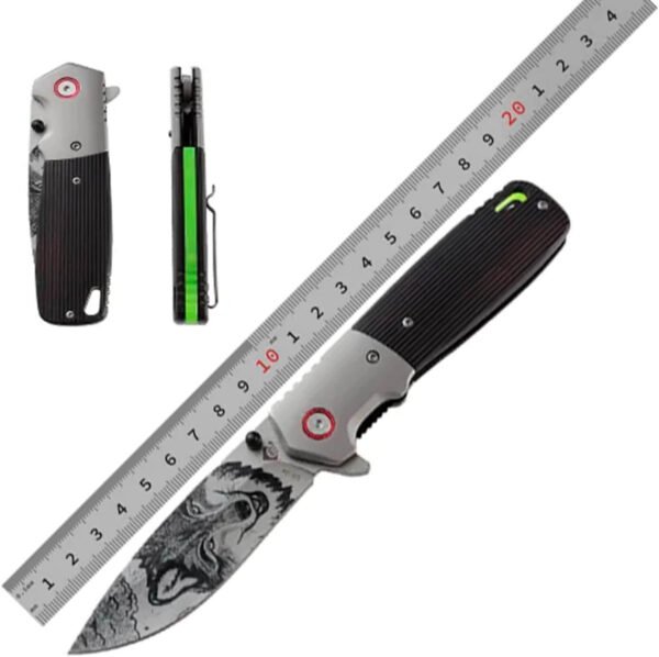 61F6VL9LxTL._AC_SL1500_ Custom Engraved Folding Pocket Knife (fluorescence Wolf)