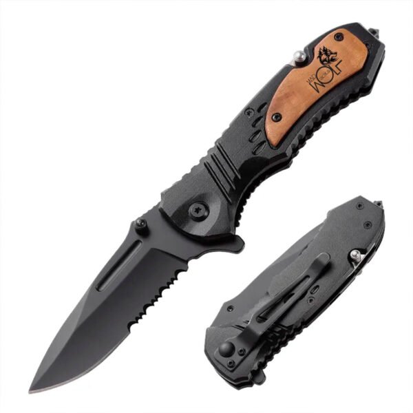 61Ib4Qb+1WL._AC_SL1500_ Custom Engraved Folding Pocket Knife (Tactical Black)