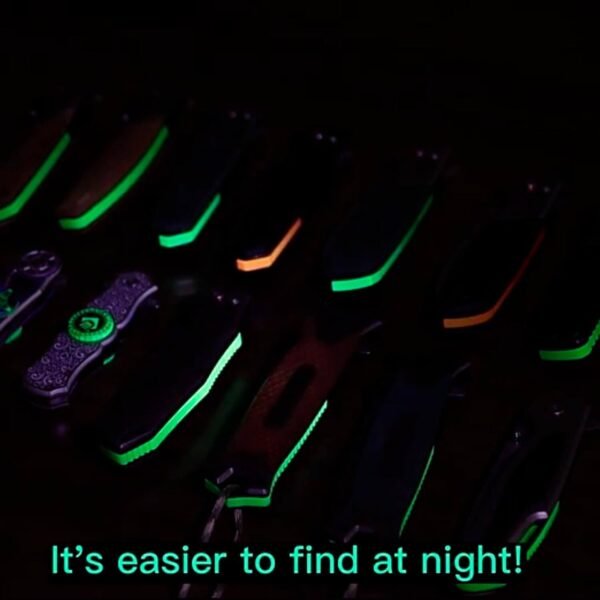 Custom Engraved Folding Pocket Knife (fluorescence Bear)