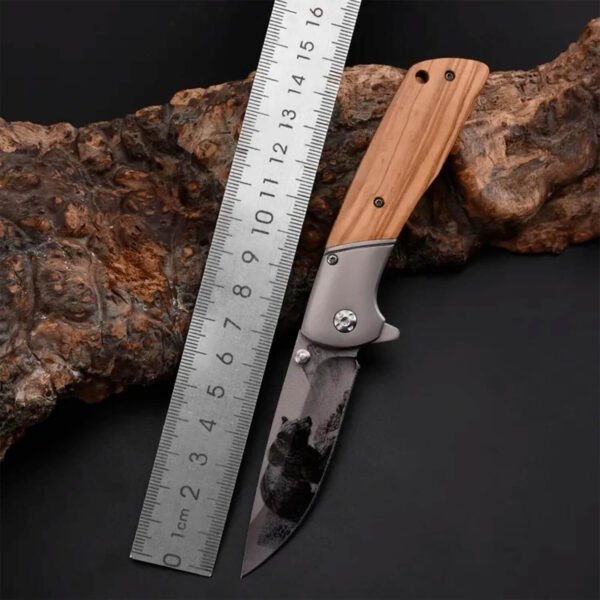 Custom Engraved Folding Pocket Knife (fluorescence Bear)