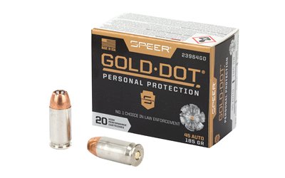 CCI23964GD_1.jpg SPR GOLD DOT 45ACP 185GR HP 20/200