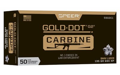 CCI59GDC1_1.jpg SPEER GOLD DOT 9MM 135GR HP 50/1000