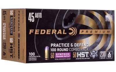 FEP45HST2TM100_1.jpg FED PRCTC & DFND 45ACP HST/SYN 230GR