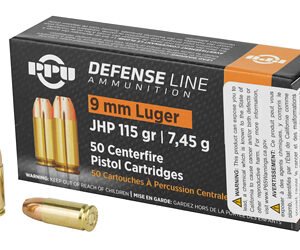 PPU 9MM JHP 115GR 50/1000