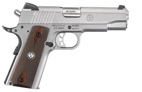 RUSR1911CMD.jpg RUGER SR1911 45ACP SS 4.25" 7+1 FS