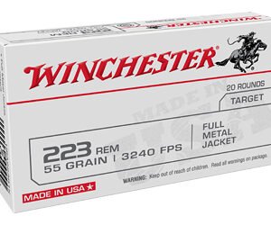 WIN USA TRGT 223REM 55GR FMJ 20/1000