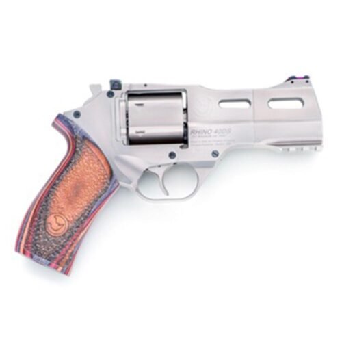 https3A2F2Fmedia.chattanoogashooting.com2Fimages2Fproduct2FCHCF3402452FCHCF340245-1.jpg Chiappa Rhino 40SAR Handgun .357 Mag 6rd Capacity 4" Barrel Nickel Plated with Walnut Grips and 3 Moon Clips