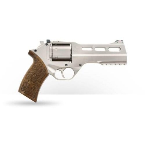 https3A2F2Fmedia.chattanoogashooting.com2Fimages2Fproduct2FCHCF3402472FCHCF340247-1.jpg Chiappa Rhino Revolver 50SAR Handgun 357 Mag 6rd Capacity 5" Barrel Silver with Brown Grip CA Compliant