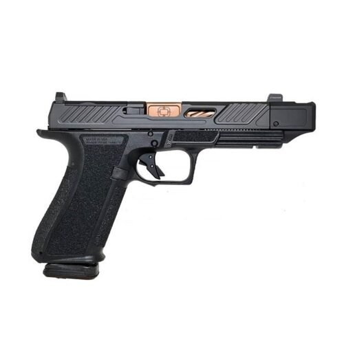 https3A2F2Fmedia.chattanoogashooting.com2Fimages2Fproduct2FEVSS22112FEVSS2211.jpg Shadow Systems DR92OP Elite Optic Cut Handgun 9mm Luger 15rd Magazine 4" Bronze Barrel Compensated Black Frame/Slide