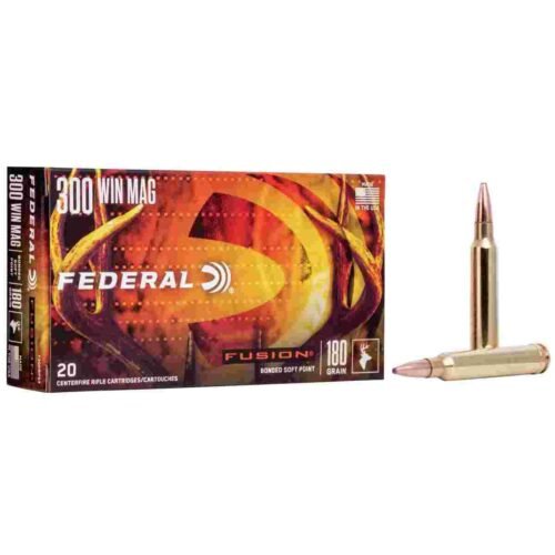 https3A2F2Fmedia.chattanoogashooting.com2Fimages2Fproduct2FFAF300WFS32FFAF300WFS3_1.jpg Federal Fusion Rifle Ammunition .300 Win. Magnum 180gr Fusion 20/ct