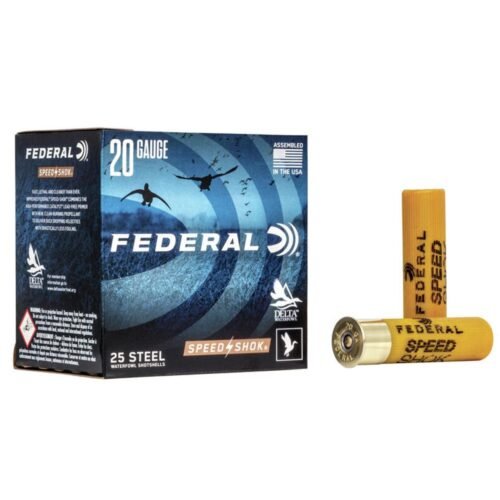 https3A2F2Fmedia.chattanoogashooting.com2Fimages2Fproduct2FFAWF20912FFAWF2091.jpg FEDERAL SPEED-SHOK HIGH VELOCITY STEEL 20GA 3" 7/8OZ 1 AMMO 25RD
