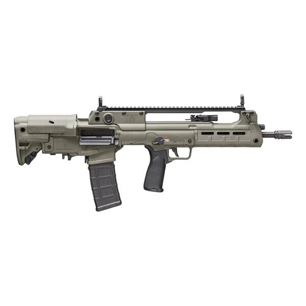 https3A2F2Fmedia.chattanoogashooting.com2Fimages2Fproduct2FFKHL916556G2FFKHL916556G45.jpg Springfield Hellion OD Green Bullpup Rifle 5.56mm 30rd Magazine(1) 16? Barrel OD Green Stock