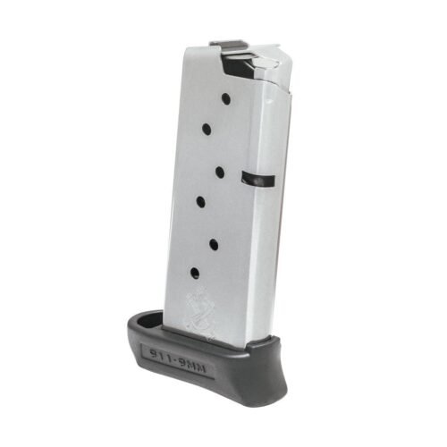https3A2F2Fmedia.chattanoogashooting.com2Fimages2Fproduct2FFKPG69072FFKPG6907.jpg Springfield 911 Stainless Steel Magazine w/ Pinky Extension 9mm 7/rd