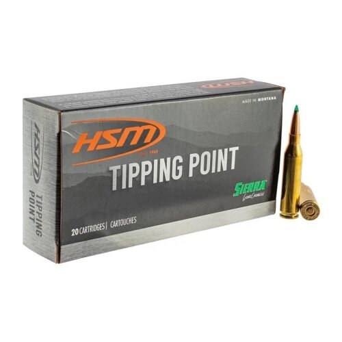 https3A2F2Fmedia.chattanoogashooting.com2Fimages2Fproduct2FHEHSM7mm0812N2FHEHSM7mm0812N-1.jpg HSM Tipping Point 2 Rifle Ammunition 7mm-08 Rem 162 gr SST 20/ct