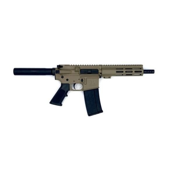 https3A2F2Fmedia.chattanoogashooting.com2Fimages2Fproduct2FIQGL15223PFDE2FIQGL15223PFDE.jpg Great Lakes AR-15 Pistol .223 Wylde 30rd Magazine 7.5" Nitride Barrel FDE Finish