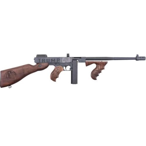 https3A2F2Fmedia.chattanoogashooting.com2Fimages2Fproduct2FKZT11450DC22FKZT11450DC2-1.jpg Auto Ordnance Trump Save America 1927A-1 Rifle .45 cal 20rd Magazine & 50rd Drum Magazine 16.5" Barrel Black Walnut