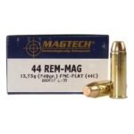 https3A2F2Fmedia.chattanoogashooting.com2Fimages2Fproduct2FMG44C2FMG44C_1.jpg MagTech Handgun Ammunition .44 Mag 240 gr. FMJ 1180 fps 50/ct