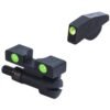 https3A2F2Fmedia.chattanoogashooting.com2Fimages2Fproduct2FMKML227712FMKML22771.jpg Meprolight Tru-Dot Self Illuminated Adjustable Pistol Sight Green Front Green Rear