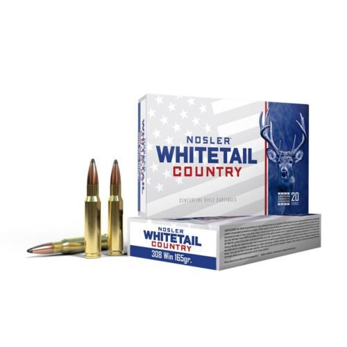 https3A2F2Fmedia.chattanoogashooting.com2Fimages2Fproduct2FNO401202FNO401201.jpg Nosler Whitetail Country Rifle Ammunition .308 Win 165gr SP 2800 fps 20/ct