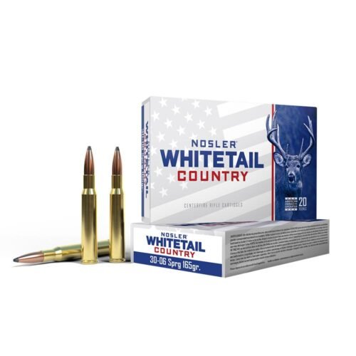 https3A2F2Fmedia.chattanoogashooting.com2Fimages2Fproduct2FNO401252FNO401251.jpg Nosler Whitetail Country Rifle Ammunition .30-06 Sprg 165gr SP 2900 fps 20/ct