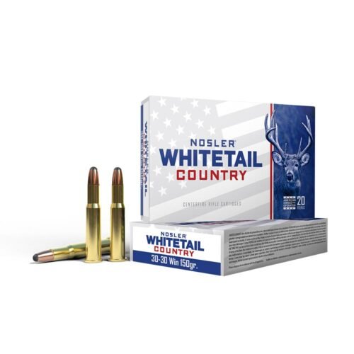 https3A2F2Fmedia.chattanoogashooting.com2Fimages2Fproduct2FNO401352FNO401351.jpg Nosler Whitetail Country Rifle Ammunition 30-30 Win 150gr SP 2390 fps 20/ct