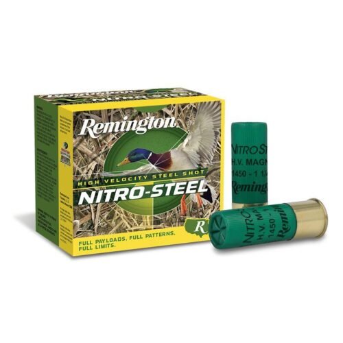 https3A2F2Fmedia.chattanoogashooting.com2Fimages2Fproduct2FRT208002FRT20800-1.jpg Remington Nitro-Steel High-Velocity Shotshells 12ga 3 in 1-1/4 oz #3 1450 fps 25/ct