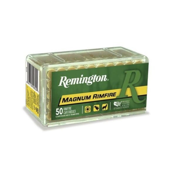 https3A2F2Fmedia.chattanoogashooting.com2Fimages2Fproduct2FRT211722FRT21170-1_2.jpg Remington Magnum Rimfire Ammunition .22 WMR 40 gr PSP 1910 fps 50/ct