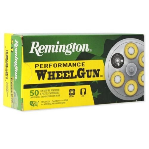 https3A2F2Fmedia.chattanoogashooting.com2Fimages2Fproduct2FRT222712FRT22271-1.jpg Remington Wheelgun Ammunition .38 Spl 158gr LSWC 755 fps 50/ct