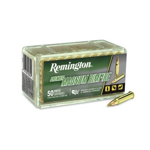 https3A2F2Fmedia.chattanoogashooting.com2Fimages2Fproduct2FRT284642FRT28464-1.jpg Remington Premier Magnum Rimfire Ammunition .17 HMR 17 gr ATV 2550 fps 50/ct