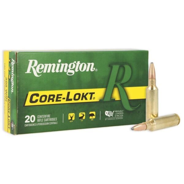 https3A2F2Fmedia.chattanoogashooting.com2Fimages2Fproduct2FRT294892FRT29489-1.jpg Remington Core-Lokt Rifle Ammunition .300 WSM 150 gr PSP 3320 fps 20/ct