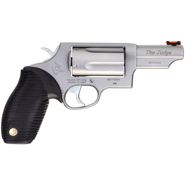https3A2F2Fmedia.chattanoogashooting.com2Fimages2Fproduct2FTX2441039T2FTX2441039T-1.jpg Taurus Judge Handgun 45 Colt/410 ga. 5rd Capacity 3" Barrel Stainless Finish