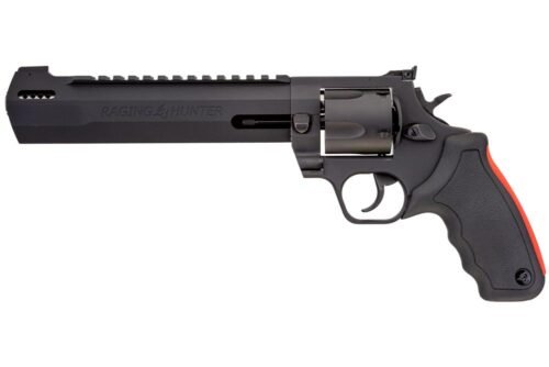 https3A2F2Fmedia.chattanoogashooting.com2Fimages2Fproduct2FTX2454081RH2FTX2454081RH.jpg Taurus Raging Hunter Handgun 454 CASULL 5rd Capacity 8.37" Barrel Matte Black Oxide