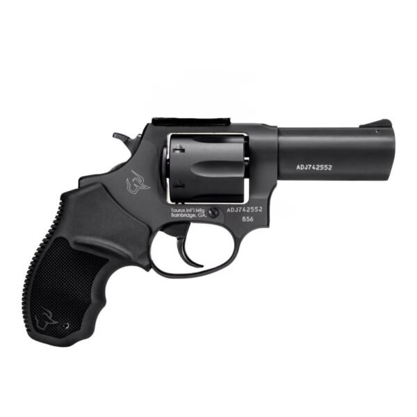 https3A2F2Fmedia.chattanoogashooting.com2Fimages2Fproduct2FTX2856P312FTX2856P31-1.jpg Taurus 856 Defender T.O.R.O. Handgun 38 Spl+P 6rd Capacity 3" Barrel Matte Black Optic Ready