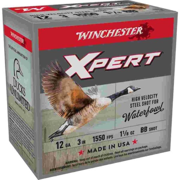 https3A2F2Fmedia.chattanoogashooting.com2Fimages2Fproduct2FWNWEX123BB2FWNWEX123BB_1.jpg Winchester Xpert High-Velocity Steel Shotshells 12 ga 3" 1-1/8 oz 1550 fps #BB 25/ct