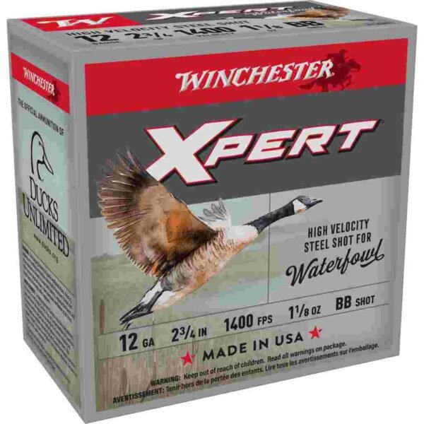 https3A2F2Fmedia.chattanoogashooting.com2Fimages2Fproduct2FWNWEX12HBB2FWNWEX12HBB_1.jpg Winchester Xpert High-Velocity Steel Shotshells 12 ga 2-3/4" 1-1/8 oz 1400 fps #BB 25/ct