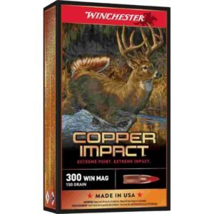 Winchester Copper Impact Rifle Ammunition 300 Win Mag 150 gr. BT 3260 fps 20/ct