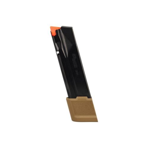 https3A2F2Fmedia.chattanoogashooting.com2Fimages2Fproduct2FXI89015952FXI8901595-1.jpg Sig Sauer P365 X-Macro Extended Handgun Magazine Coyote 9mm Luger 21/rd