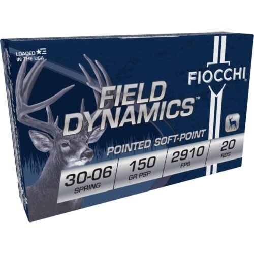 https3A2F2Fmedia.chattanoogashooting.com2Fimages2Fproduct2FXN3006B2FXN3006B-1.jpg Fiocchi Field Dynamics Rifle Ammunition .30-06 Sprg 150 gr PSP 2910 fps 20/ct