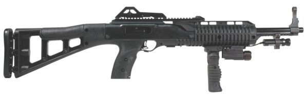 https3A2F2Fmedia.chattanoogashooting.com2Fimages2Fproduct2FYH995FGFLLAT2FYH995FGFLLAT.jpg Hi-Point 9TS Carbine 9mm Luger 10rd Magazine 16.5" Barrel Black Stock w/Foregrip and Laser