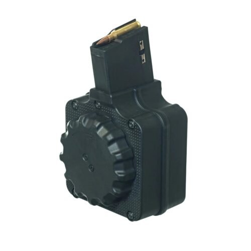 https3A2F2Fmedia.chattanoogashooting.com2Fimages2Fproduct2FZMDRMA12FZMDRMA1_1.jpg ProMag Black Polymer AR Magazine For AR-308 .308 Win 50/rd Drum