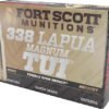 A338250SBV1.jpg FORT SCOTT 338 LAPUA MAG 250GR - TUI SOLID COPPER 20RD 5BX/CS