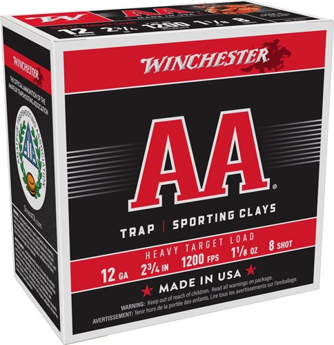 AAM128_2.jpg WINCHESTER AA 12GA 2.75" - 1-1/8OZ #8 1200FPS 250RD CASE
