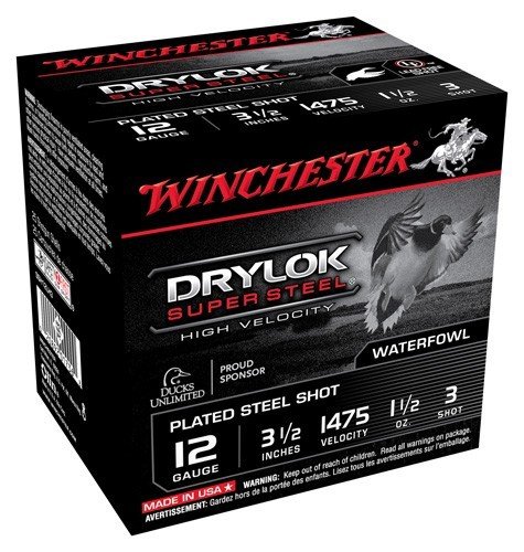 ASSH12LH3_1_1.jpg WINCHESTER DRYLOK 12GA 3.5" - 1-1/2OZ #3 1475FPS 25RD 10B/CS