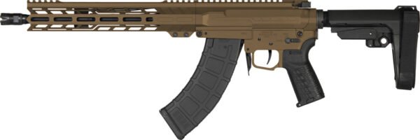 G76AB60AMB_LEFT.jpg CMMG PISTOL BANSHEE MK47 7.62X - 39MM 12.5" BRONZE W/RIP BRACE