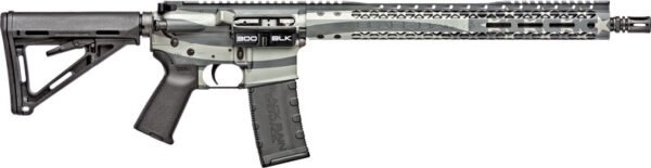 GBROPAT300BLKOF.jpg BLACK RAIN SPEC+ PATRIOT RIFLE - 300BLK 16" OBSIDIAN FLAG 30RD