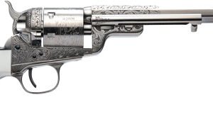 CIMARRON 1851RM WB HICKOK - 38SPL 7.5" FS NICKEL ENGRAVED