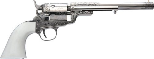 GCA925N00G13WBH.jpg CIMARRON 1851RM WB HICKOK - 38SPL 7.5" FS NICKEL ENGRAVED
