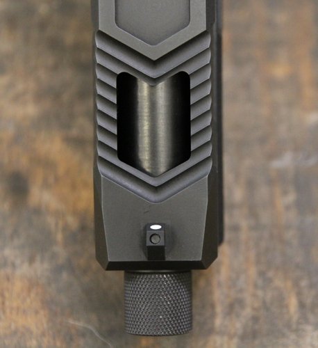 GFGAA40001_FRNT-SIGHT.jpg ADAMS ARMS AA-19 PISTOL 9MM - 4.5" 15RD OPTICS CUT BLACK