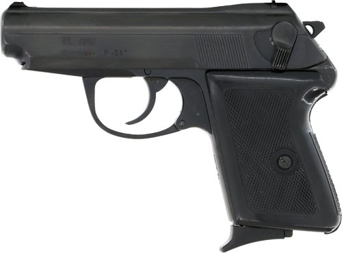 GHG1902X_LEFT.jpg USED POLISH RADOM P64 9X18MM - MAKAROV 6RD MAG VG PLUS COND.