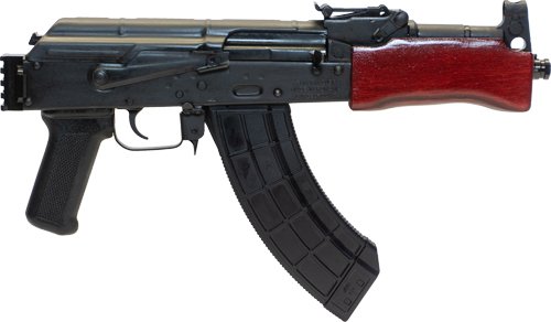 GHG2137PRN.jpg CENTURY ARMS MINI DRACO PISTOL - 7.62X39 RUSSIAN RED HANDGUARD